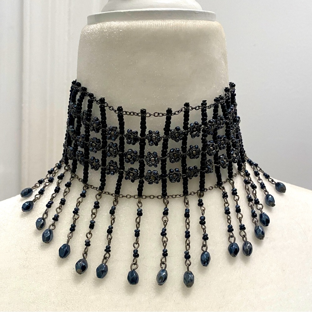 Vintage Beaded Choker Necklace